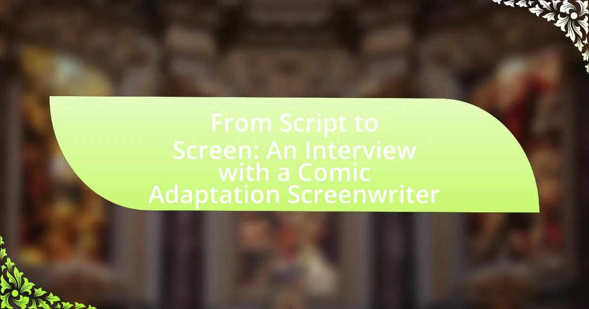 Comic Script Review Assistant From Script to Screen: An Interview with a Comic Adaptation ...