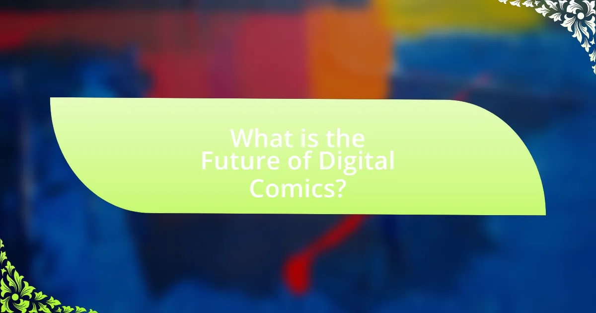 What is the Future of Digital Comics?